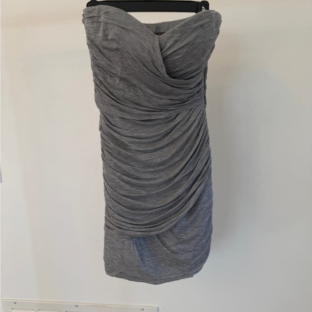 camilla & marc Charcoal Strapless Dress